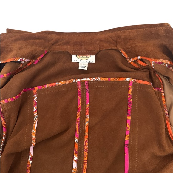 Talbots 100% Suede Leather Tan Jacket - Picture 7 of 7